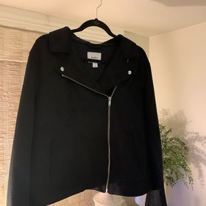 Faux suede jacket